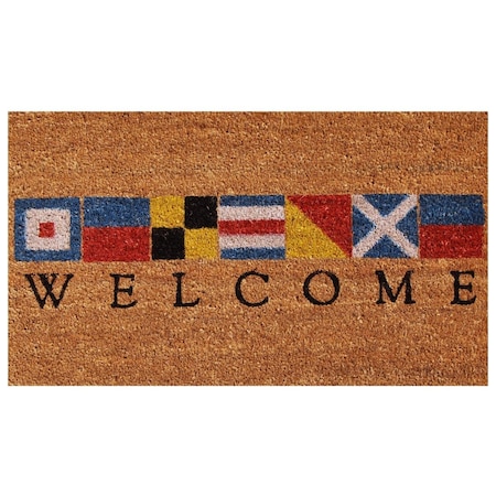 Calloway Mills 24 x 36 in. Nautical Welcome Rectangular Doormat, Multi Color CA57133